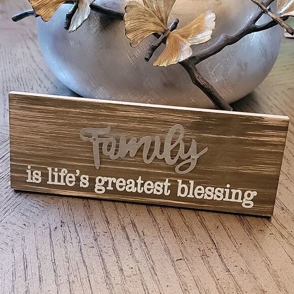 Family is life's greatest blessing table decor frame - Picture 1 of 9